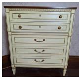 Transitional Highboy Chest Of Drawers