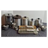 Aluminum Canister Set, Ice Cube Trays, Shakers
