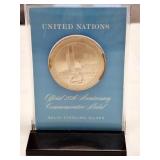 Sterling Silver United Nations 25th Medal