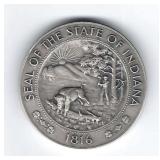 1966 Silver State Of Indiana Medal