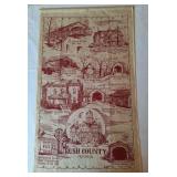 Rush County Indiana Linen Towel