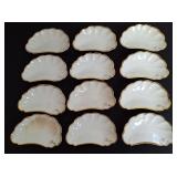 12 W.H. Grindley & Co. Semi-Porcelain Bone Dishes