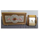 Taylor Barometer & Westclox Alarm Clock