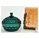 American Whitehall Evergreen Candy Dish