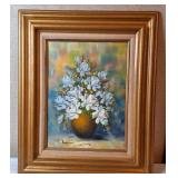 Still Life Floral Painting By Thompson