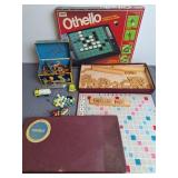 Games, Scrabble, Othello, Marbles & Crayons w/Tin