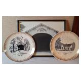 Moscow Covered Bridge & Christian Church Plates