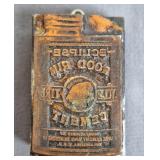 Eclipse Wood Rim Tire Cement Printers Block
