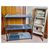 Lightweight Metal Shelving & Stepladder
