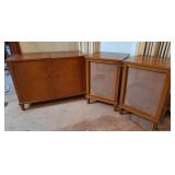 Gamber/Johnson Garrard Turntable Console, Speakers