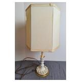 White Porcelain Lotus Table Lamp