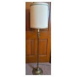 Brass Floor Lamp w/Shade