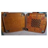 2 Carrom Game Boards, Vintage