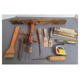 Hand Drill, Level, Ice Pick, Folding Ruler