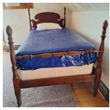 Wooden Twin Bed, Antique