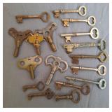 Skeleton Keys & Clock Keys, Antique