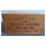 Oswego Silver Gloss Starch Wooden Box