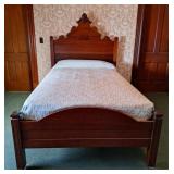 Victorian Eastlake Style High Back Full Size Bed