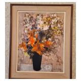 "Flame Lilies" Framed Picture By Bonfort