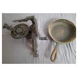 Sinclair Scott Apple Peeler & Cast Iron Skillet