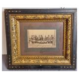 Antique Framed Photo Of Men w/Hunted Ducks