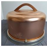 Mirro Copper Look Aluminum Cake Carrier
