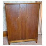 Mid-Century Modern Cabinet w/Half Turn Doors