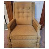 Gold Swivel Recliner