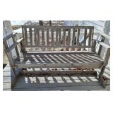 Wooden Porch Glider