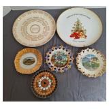 1955 Calendar Plate & Souvenir Plates