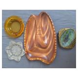 National Potteries Co. Ashtray & Glass Ashtrays