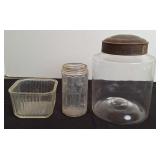 Hand Blown Canister Jar, All-Spice Jar