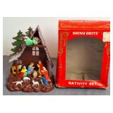 Shiny Brite Nativity Scene w/Original Box