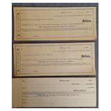 Milroy Bank Blank Checks, Vintage