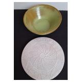 Frankoma Pottery Astrology Trivet & Pottery Bowl