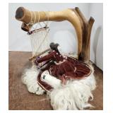 Navajo Woman Weaving Rug Figurine