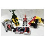 Transformers, (5), car, airplane, dinosaur