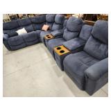 Couch, 7 piece sectional with recliners