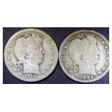 Barber Silver Quarters (2)