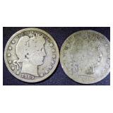 Barber Silver Quarters (2)
