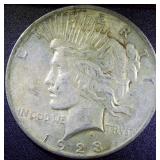 Silver Peace Dollar Coin 1923 NMM