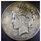 Silver Peace Dollar Coin, 1923S