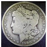 Silver Morgan Dollar Coin 1900 O