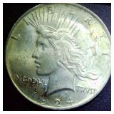 Silver Peace Dollar 1924 NMM