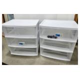 Sterlite plastic drawer units (2)