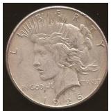 Silver Peace Dollar Coin, 1926 S