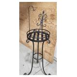 Black Metal Plant & Plate Stands