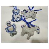 Hadley Pottery Animal Ornaments