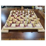 Chess Board, wood pieces