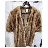 Mink Stole, satin lined,